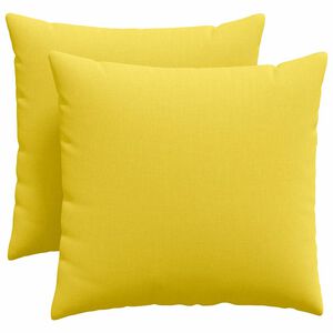 vidaXL Sofakissen 2 pcs Helles Gelb 50 x 50 cm Stoff