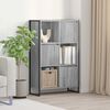 vidaXL B&uuml;cherregal Graues Sonoma 68 x 30 x 108.5 cm Holzwerkstoff