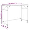 vidaXL Schreibtisch Grau Sonoma 100x45x76 cm Holzwerkstoff und Stahl