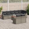 vidaXL Garten-Sofa-Set 9 pcs Grau