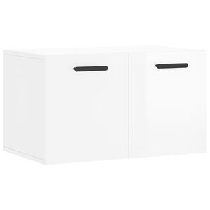 vidaXL Wandschrank Hochglanz-Wei&szlig; 60x36,5x35 cm Holzwerkstoff