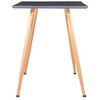vidaXL Esstisch Grau und Eichefarben 120&times;60&times;74 cm MDF