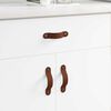 vidaXL Schrankgriffe 2 pcs Braun 140 x 25 x 2,3 mm PU