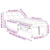 vidaXL Pull-Out Schlafsofa Creme 194 x 50 x 82 cm Sperrholz