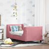 vidaXL Kinderbettgestell mit Kopfteil Rosa 70 x 140 cm Samt