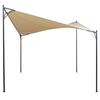 vidaXL Sonnensegel mit Gestell Pavillon 4x4 m