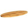 vidaXL Tischplatte 140x50x3,8 cm Oval Massivholz Mango
