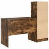 vidaXL Schreibtisch mit Schubladen 2 pcs Ger&auml;ucherte Eiche