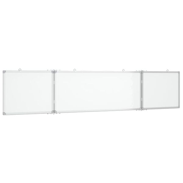 vidaXL Magnetisches Whiteboard Klappbar 200x40x1,7 cm Aluminium
