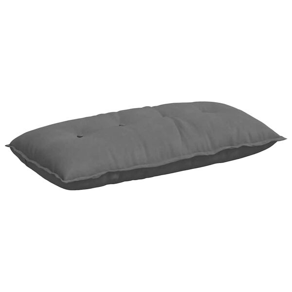vidaXL R&uuml;ckenkissen Dunkelgrau 100 x 50 cm Mikrofaserstoff