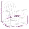 vidaXL Adirondack-Schaukelstuhl 79x100x103 cm Massivholz Teak