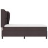 vidaXL Boxspringbett mit Matratze Dunkelbraun 160 x 200 cm Stoff