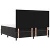 vidaXL Boxspringbett mit Matratze Schwarz 180 x 200 cm Samt