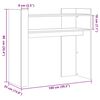 vidaXL Konsolentisch R&auml;uchereiche 100x35x90 cm Holzwerkstoff