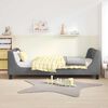 vidaXL Kinderbettgestell mit Kopfteil Dunkelgrau 90 x 190 cm Samt