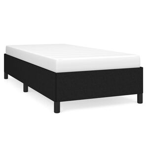 vidaXL Bettgestell ohne Matratze Schwarz 80x200 cm Stoff
