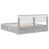vidaXL Bettrahmen Graues Sonoma 200 x 200 cm Holzwerkstoff