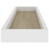 vidaXL Loggia Wandregale 2 Stk. Eichen-Optik und Wei&szlig; 80x15x4 cm MDF