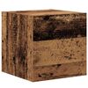 vidaXL TV-Schrankset Wandmontiert 8 pcs Altholz Holzwerkstoff