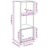 vidaXL B&uuml;cherregal Braun Eichen-Optik 31x24x77 cm Holzwerkstoff
