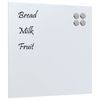 vidaXL Magnettafel Wandmontage Wei&szlig; 60x60 cm Hartglas