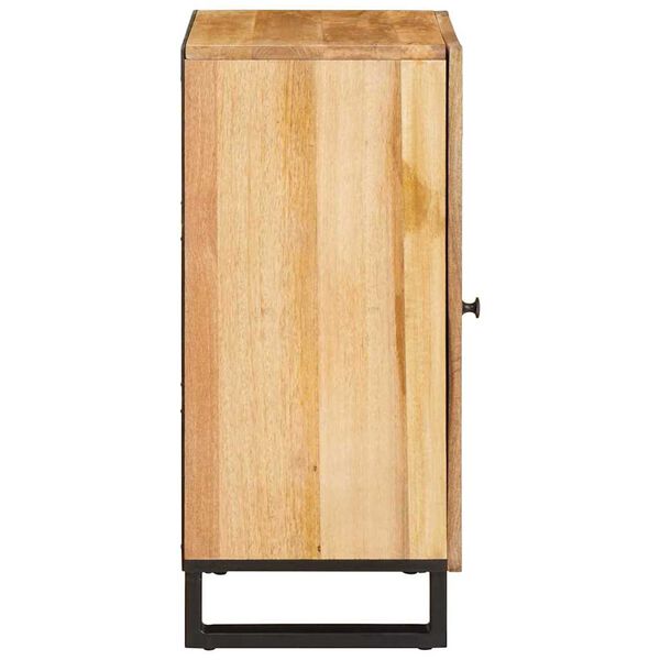 vidaXL Sideboard mit Speicher Braun 40 x 33 x 75 cm Massivholz Mango
