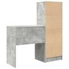 vidaXL Schreibtisch mit Schubladen 2 pcs Beton Grau