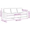 vidaXL 3-Sitzer-Sofa Taupe 180 cm Stoff