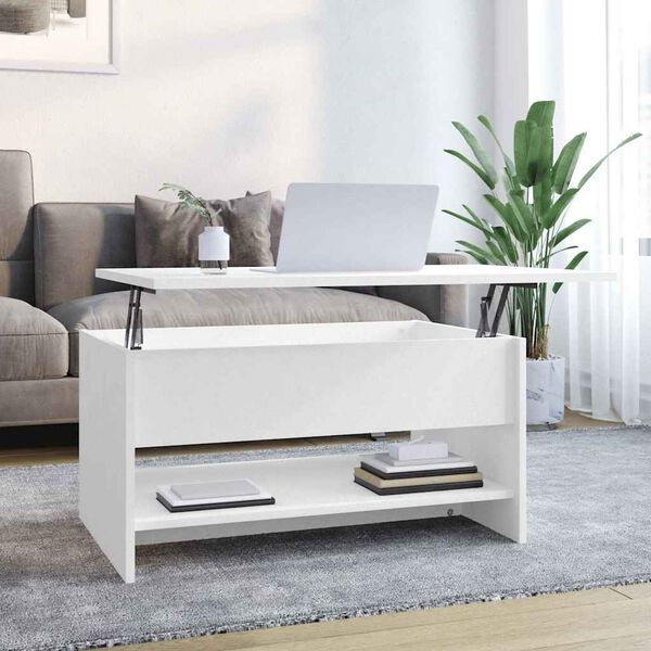 vidaXL Couchtisch Wei&szlig; 80x50x40 cm Holzwerkstoff