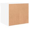 vidaXL Nachttische mit LED-Leuchten 2 Stk. Wei&szlig; 50x40x45 cm