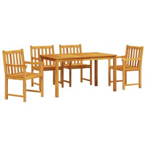 vidaXL Garten Essgruppe 5 pcs Braun Massivholz Akazie