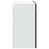 vidaXL K&uuml;chenschrank Kalmar Schwarz Eichen-Optik 80 x 31 x 60 cm