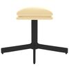 vidaXL Fußhocker Cremeweiß 60x60x36 cm Samt