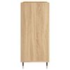 vidaXL Plattenschrank Sonoma-Eiche 84,5x38x89 cm Holzwerkstoff
