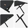 vidaXL Klapp Schlafbett f&uuml;rs Camping 2 pcs Schwarz 193 x 69 x 45 cm