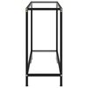 vidaXL Konsolentisch Transparent 80x35x75 cm Hartglas
