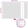 vidaXL Zaunpfosten Silber 100 x 1 m (19 x 19 mm Maschen) Stahl