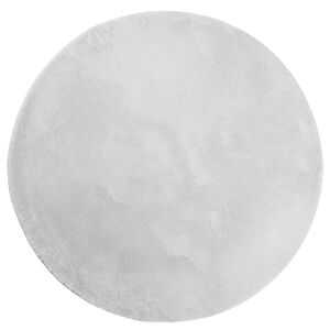 vidaXL Teppich HUARTE Kurzflor Weich und Waschbar Grau &Oslash; 160 cm