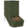 vidaXL Kaninchenf&uuml;tterer Olive Gr&uuml;n 12,5 x 26 x 28,5 cm