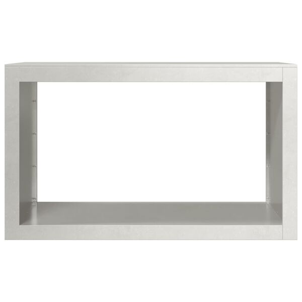 vidaXL Brennholzregal 100x40x60 cm Edelstahl