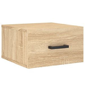 vidaXL Wand-Nachttisch Sonoma-Eiche 35x35x20 cm