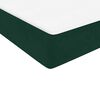 vidaXL Boxspringbett mit Matratze Dunkelgr&uuml;n 100x220 cm Samt