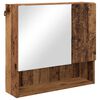vidaXL Badezimmerm&ouml;bel-Set 4 pcs Altholz Holzwerkstoff & Metall