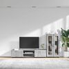 vidaXL TV-Schrankset mit Schubladen mit Regal Beton Grau Holzwerkstoff