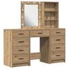 vidaXL Schminktisch 3 pcs Braun 40 x 41 x 135 cm Holzwerkstoff