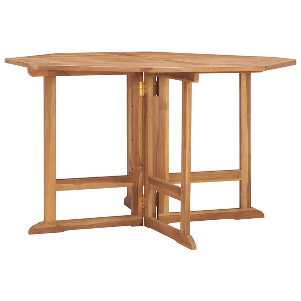 vidaXL Garten-Esstisch Klappbar 120x120x75 cm Massivholz Teak