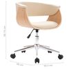 vidaXL Esszimmerst&uuml;hle 6 Stk. Drehbar Creme Kunstleder