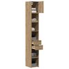 vidaXL Aufbewahrungsschrank 2 pcs Artisan-Eiche 30 x 42,5 x 225 cm