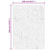 vidaXL Teppich IZA Kurzflor Skandi-Stil Anthrazit 240x340 cm