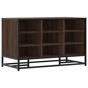 vidaXL Schuhbank Braun Eichen-Optik 84x40x53,5 cm Holzwerkstoff Metall